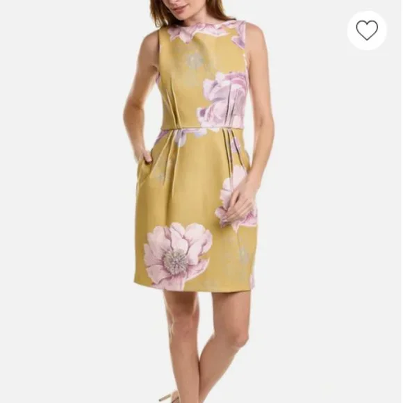 Ted Baker | Dresses | Ted Baker Zophiaz Floral Yellow Dress 6 4 Us |  Poshmark